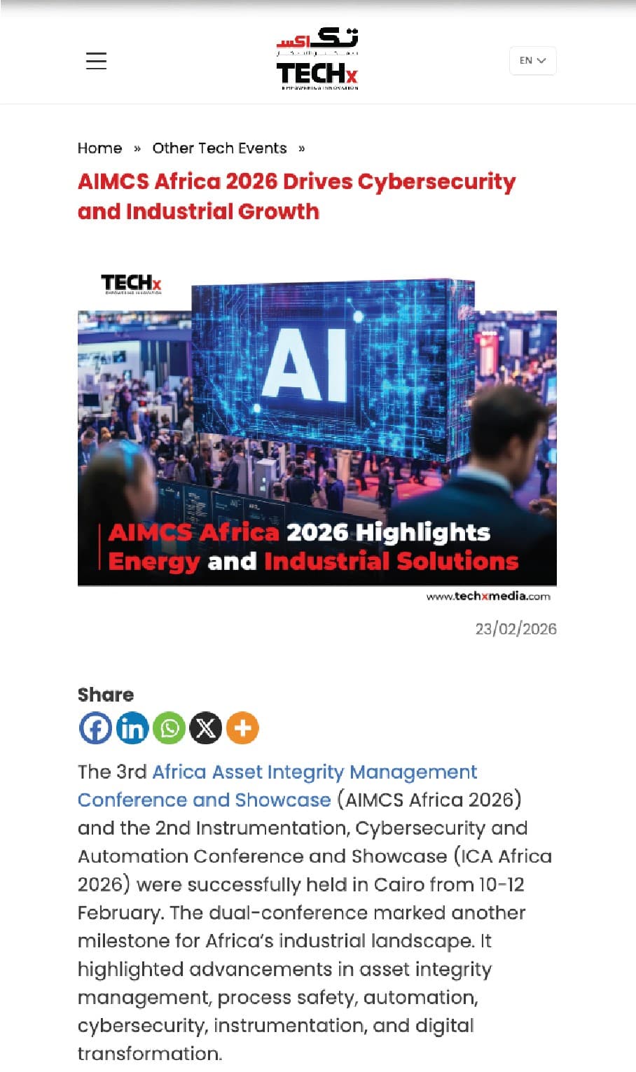 AIMCS Africa 2026 Drives Cybersecurity and Industrial Growth
